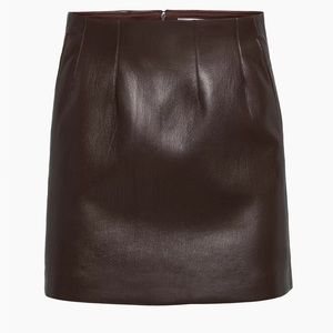Aritzia Babaton Vegan Leather skirt
